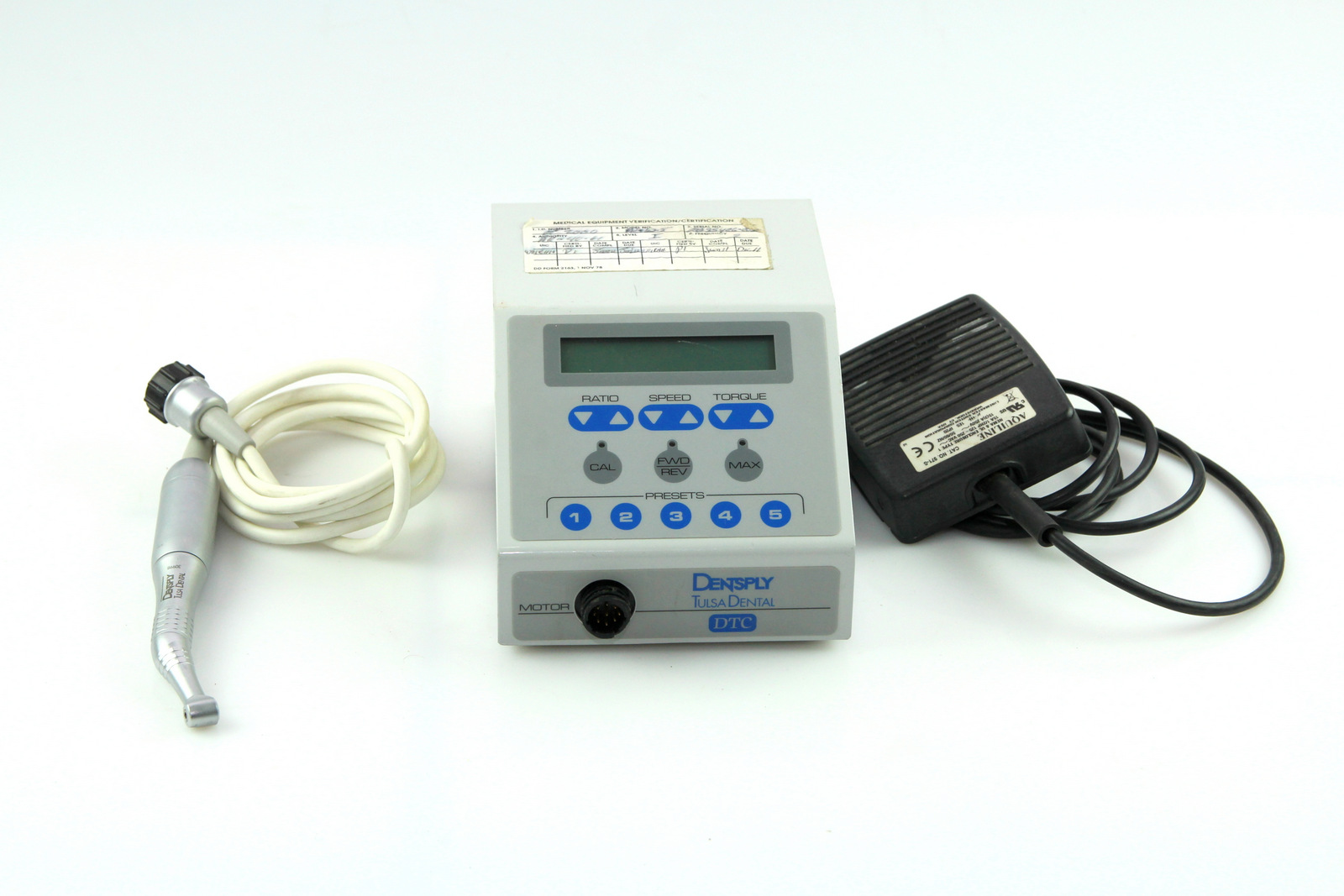 Dentsply Tulsa Dental Endodontic Motor AEU25T with Handpiece & Pedal