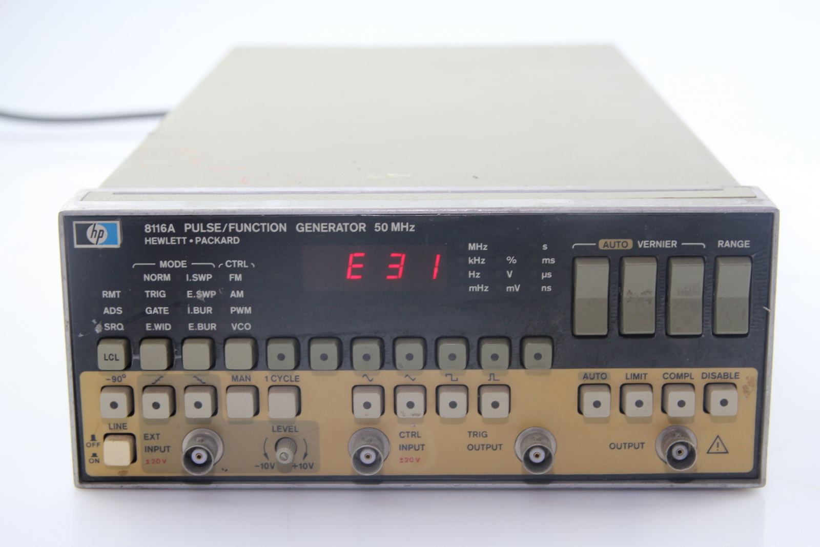 Hewlett Packard HP 8116A Pulse / Function Generator 50 MHz eBay