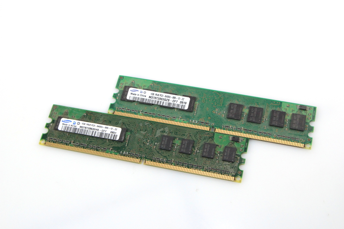 SAMSUNG 2GB (1GBx2) 1Rx8-PC2-6400U-666-12-ZZ 240pin 800Mhz DESKTOP ...