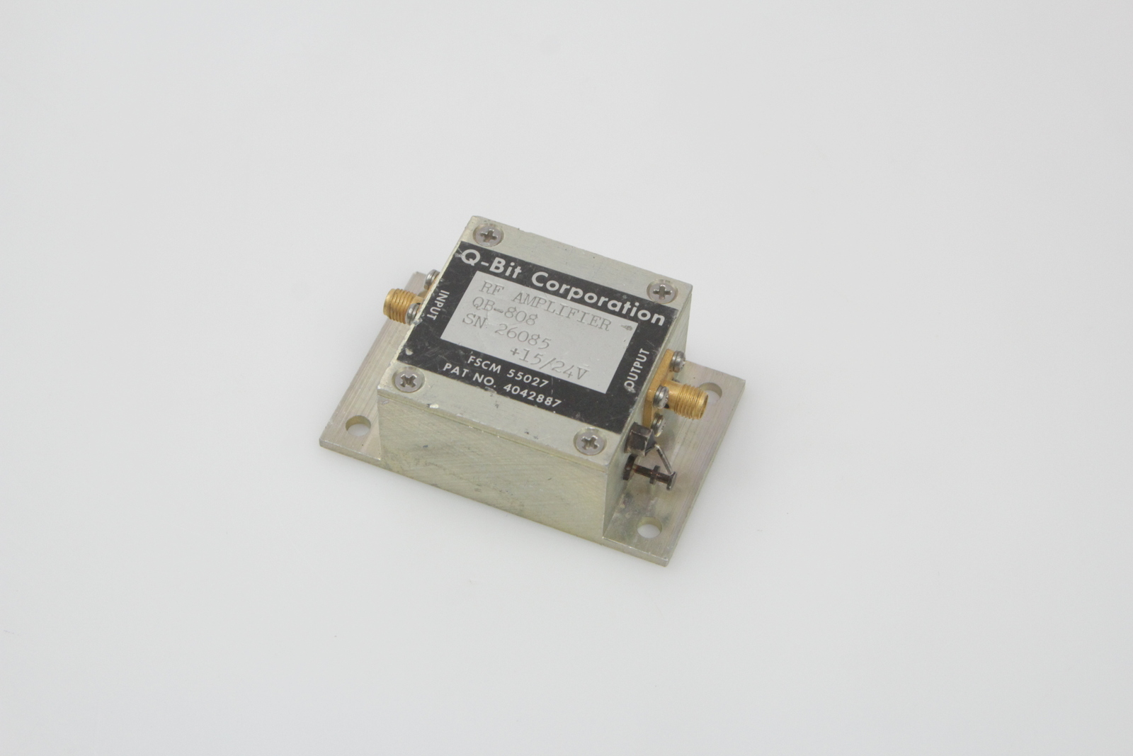 15VDC Q-BIT CORP RF Amplifier QB-189