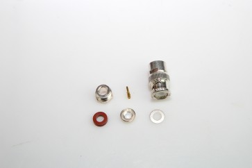 Lot of 5 AMPHENOL M39012/16-0101, BNC Straight Clamp Plug for RG-58, 141, 142, 223/U, 50 Ohm