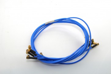 Lot of 10 Semi-Rigid Sma to Sma Male Angle with Blue Jacket RF Coaxial Cable 80cm