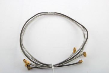 Lot of 3 Semi Rigid Cable Sma Male angle to Sma Male Angle 80cm
