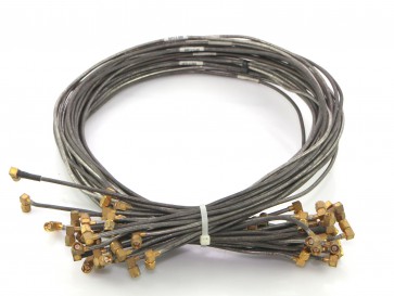 LOT OF 5 Semi-rigid RF Coaxial Cable SMA Male Right Angle 1mete