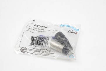 5 AC4MJ Amphenol  XLR Connectors METAL PLUG CABLE 4 PIN LRG CLA