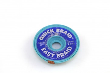 Lot of 24 Quick Braid Rosin Anti-Static Desoldering Wick, Q-D-5AS 0.100" x 5' Spool
