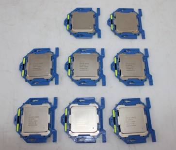 Lot of 8 Intel Xeon (E5-2620V4 2PCS) (E5-2640V4 4PCS) (E5-2650V4 2PCS) SR2R6, SR2NZ, SR2N3