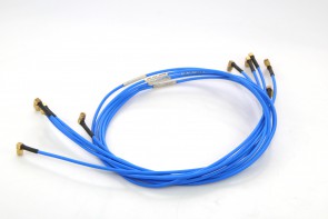 Lot of 10 Semi-Rigid Sma Male Angle to Sma Male Angle with Blue Jacket RF Coaxial Cable 120cm