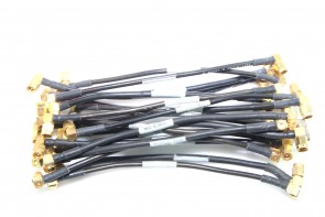 Lot of 20 RF Coaxial Cables Sma Male To Sma Male Angle SEMI RIGID 18CM