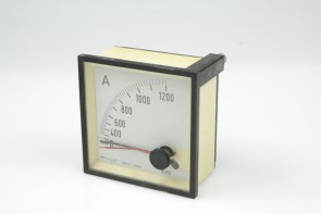 ZURC SACI Square Screws Mounted Ampere Meter Gauge 1000/5A T=15min0-1.2KA