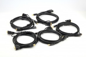 LOT OF 10 KRAMER KVM CABLE DVI-A TO VGA AND USB(A-B) C-KVM/3-6