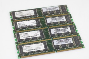 Lot of 4 Infineon 512MB PC3200 DDR Non-ECC Desktop Memory RAM HYS64D64320HU-5-C