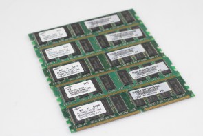LOT OF 5 1GB DDR1 PC2700 PC 2700 333MHZ 184-PIN 184 DIMM NON-ECC RAM 64X8