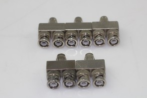 Lot of 5 Trompeter Electronics TEI-14949 PN-2 BNC(F) to Two BNC(M) Adapter