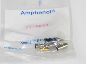 LOT OF 10 Amphenol 31-5800 BNC Plug Crimp male
