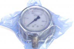 AFS Pressure Gauge, 63mm dial size, 1/4" NPT bottom, 0-230PSI, Liquid Filled