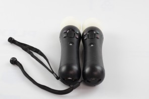 lot of 2 Sony PlayStation PS4 PS5 PSVR Move Motion Controllers [CECH-ZCM2E]