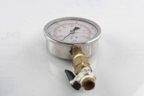 LIQUID FILLED eshel pressure gauge.0-140psi 0-10bar