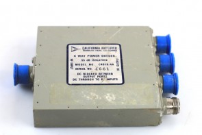 California Amplifier C4010-4A 4-Way RF Power Divider Combiner 55dB Isolation DC Blocked