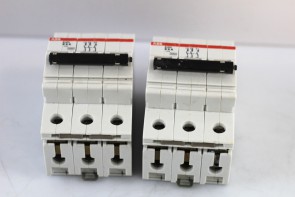 Lot of 2 ABB S 273 K 6 A 400 Circuit Breaker 3 Pole