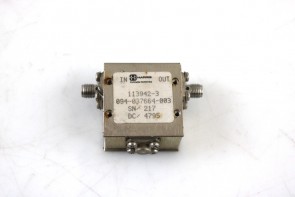 Lot of 2 Harris 113942-3 1.2-1.46GHz SMA RF coaxial isolator 094-037664-003