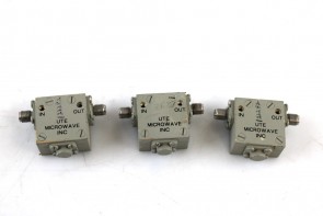 Lot of 3 UTE Microwave Coaxial SMA Female RF Isolator unknown model