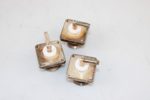 LOT OF 3 7/16 DIN FEMALE PANEL MOUNT 4 HOLE